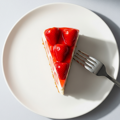 Slice Of Strawberry Cheese Cake 